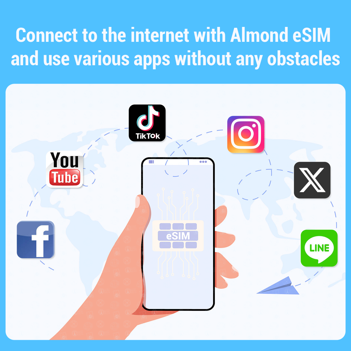 9 Middle East countries  eSIM images